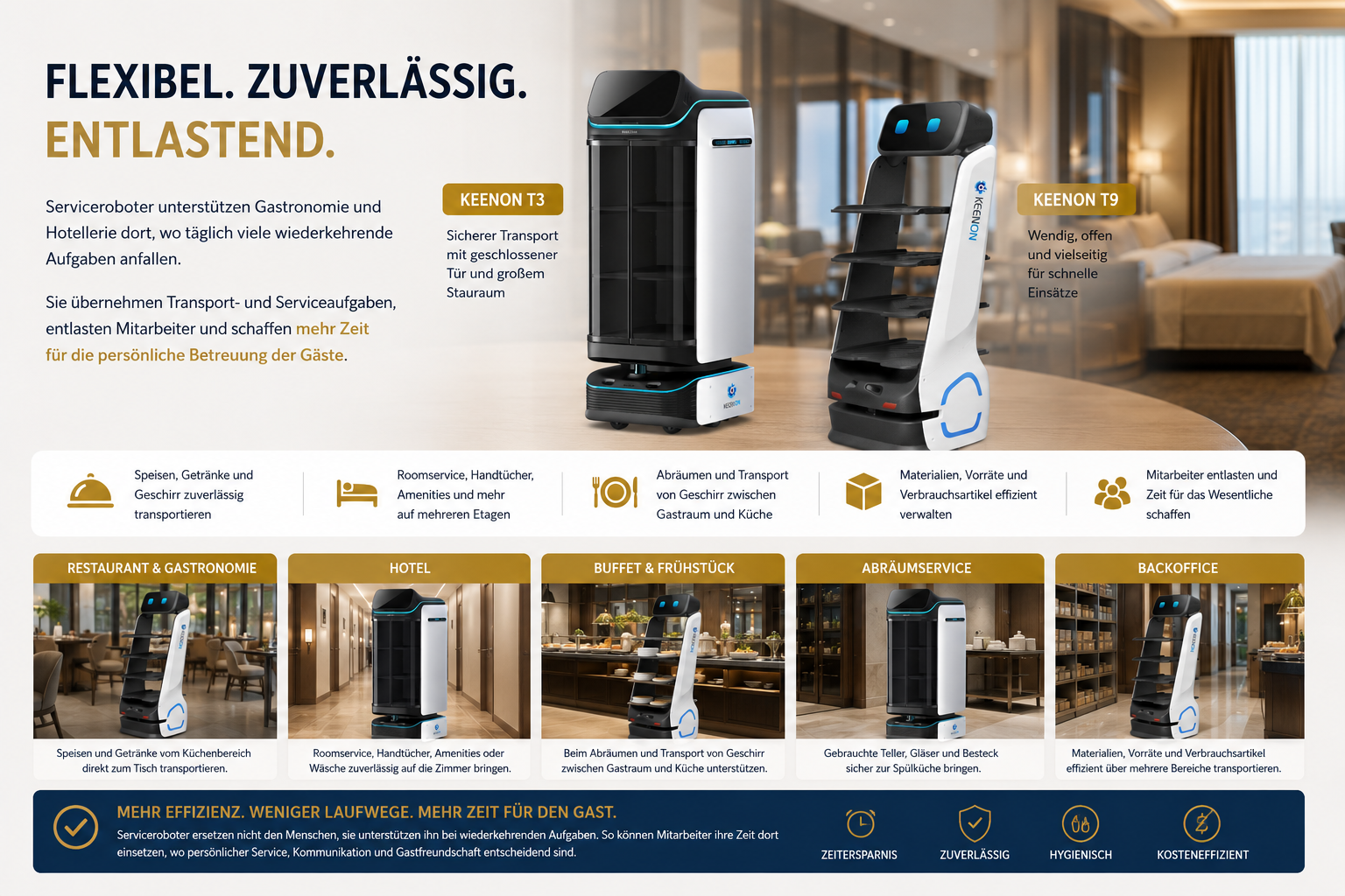 Serviceroboter für Gastronomie und Hotellerie